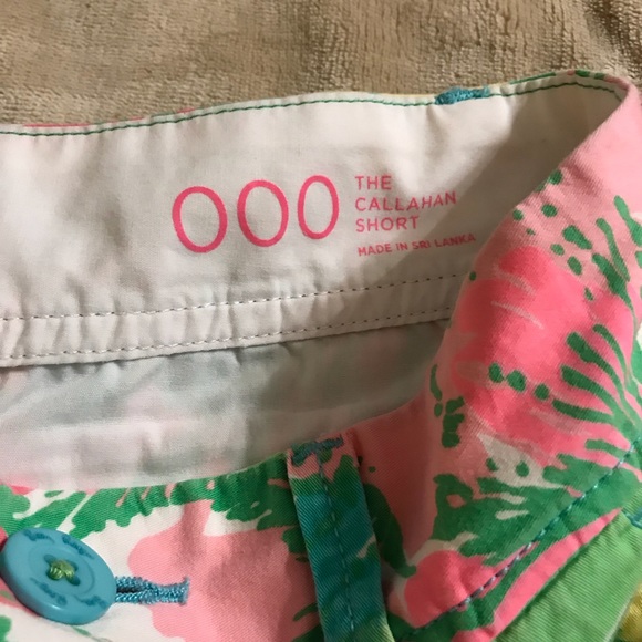 Lilly Pulitzer printed Callahan shorts Sz 000 - Picture 3 of 4